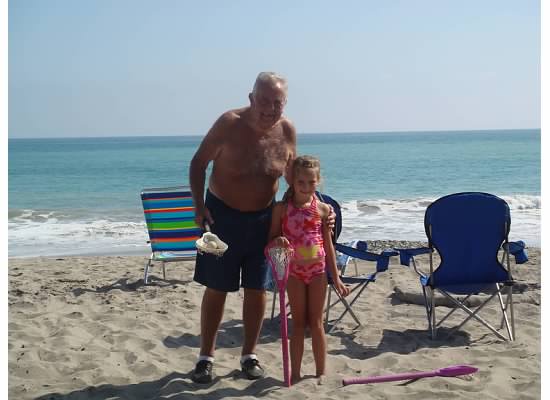 Playing lacrosse with Big (Great) Grandpa.